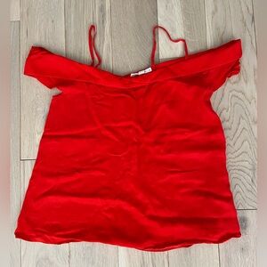 Paper Crown Off Shoulder Red Top